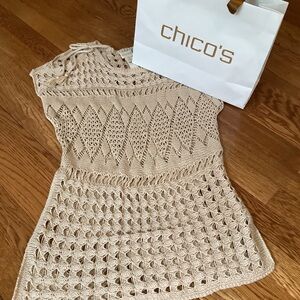 Beige Crochet Top by Chico’s
